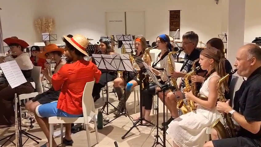 Bonte Avond concertje - muziekkamp 